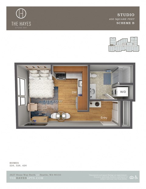 The Hayes on Stone Way Apartments Studio A